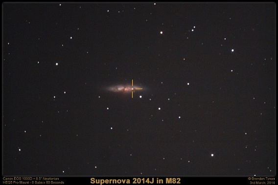 Supernova 2014 in Messier 82
