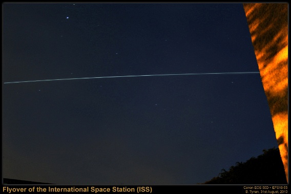 ISS flyover