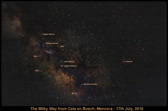 Milky Way - 2010-07-17 - Annotated W