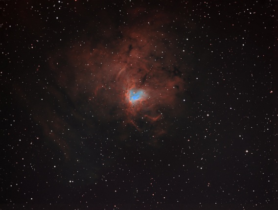 NGC1491 (23x600s HOO)