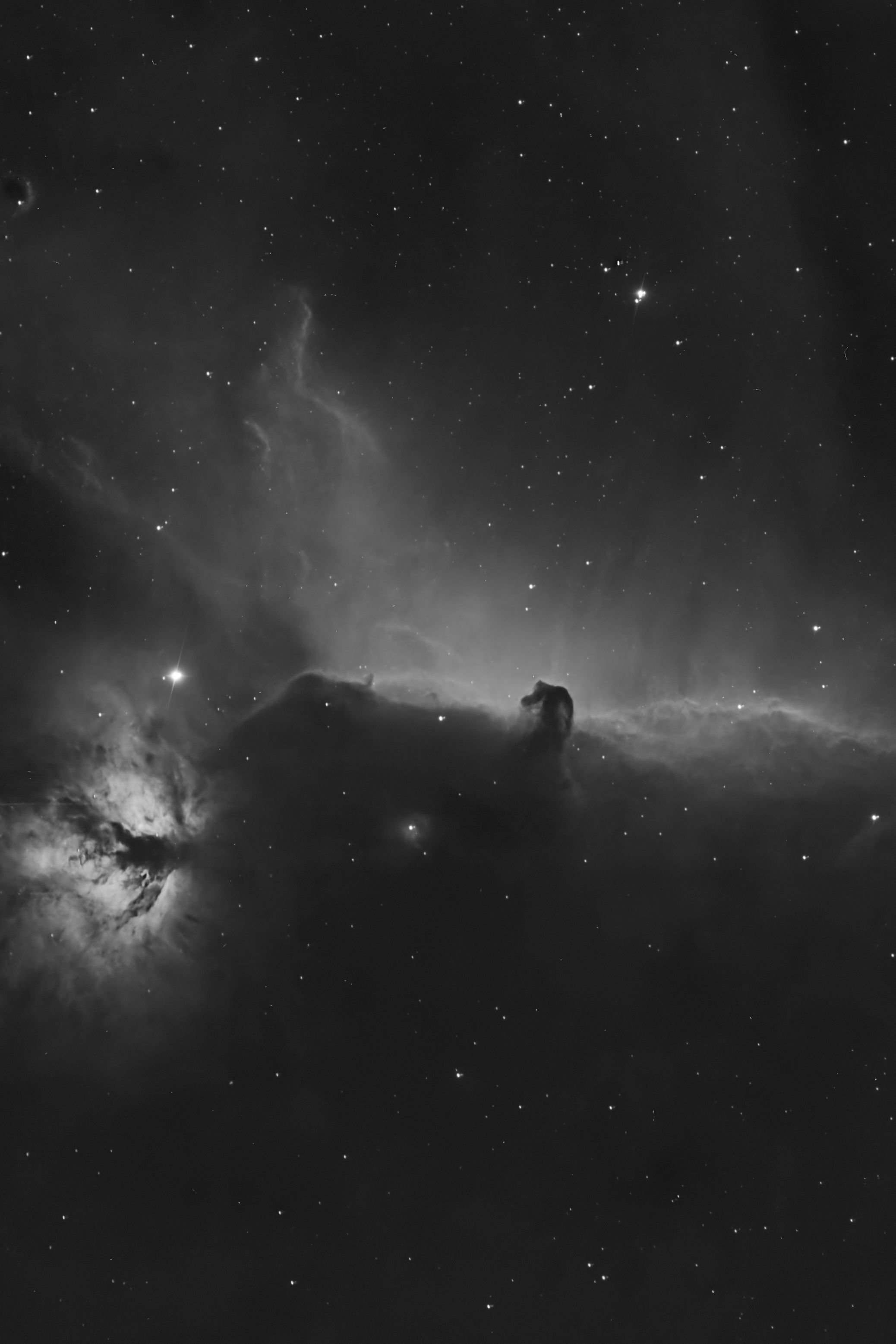 IC434-600.00s_Ha2 The Horsehead and Flame Nebulae (1x 600s - Ha Filter)