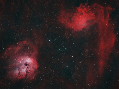 IC405 - IC410 (25x 360s HOO) : Nebula