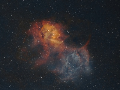 Sh2-132 - The Lion Nebula (10x 360s SHO) : Nebula