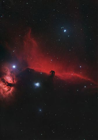 Ha-RGB_4 The Horsehead and Flame Nebula (Ha-RGB 80 Min)
