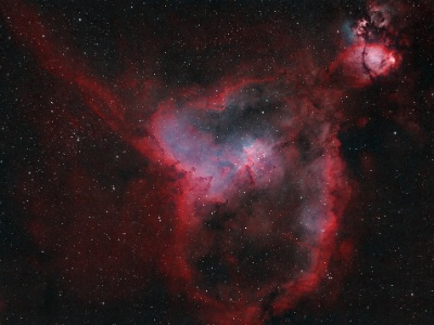 IC1805 - The Heart Nebula (30x360s HOO) : Nebula