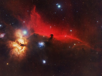 Horsehead & Flame Nebula (12x 300s RGB) : Nebula