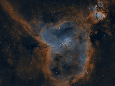 IC1805 - The Heart Nebula (45x 360s HOO) : Nebula