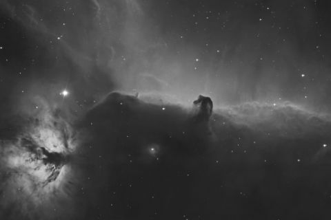 IC434-600.00s_Ha1 The Horsehead and Flame Nebulae (1x 600s - Ha Filter)