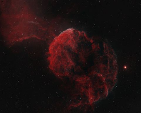 IC443 (10Hrs-40Min) C IC443 - The Jellyfish Nebula (Ha/OIII - 10Hrs-40Min)