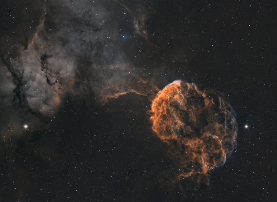 Image177 IC443 - The Jellyfish Nebula (30x 360s SHO)
