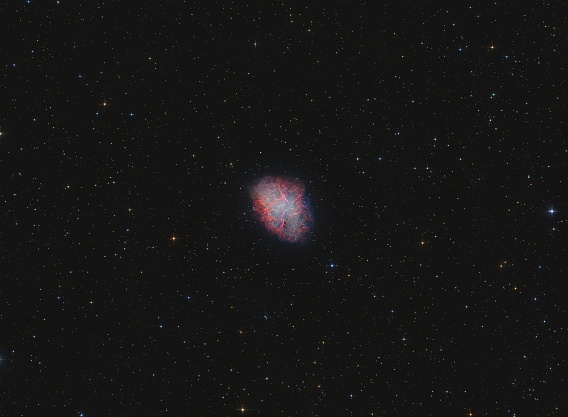 M1_C M1 - The Crab Nebula (30x 300s RGB/NB = 15Hrs)