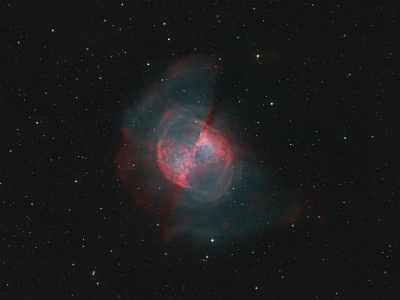 M27 - The Dumbbell Nebula (HO+RGB (12 Hrs Integration) : Nebula