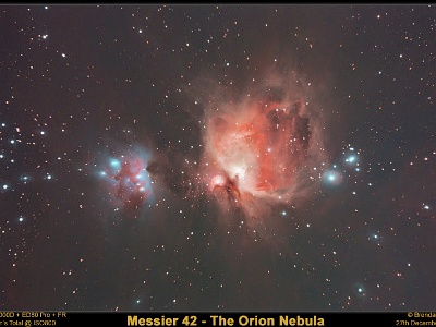 M42 - The Orion Nebula + Running Man Nebula : Nebula