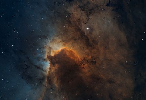 Sh2-155 - The Cave Nebula (RGB-SHO 19Hrs) Sh2-155 - The Cave Nebula (RGB-SHO 19Hrs)