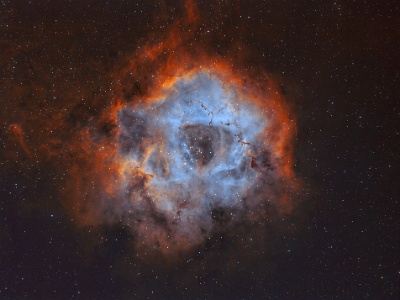 Sh2-275 - Rosette Nebula (30x 360s SHO) : Nebula