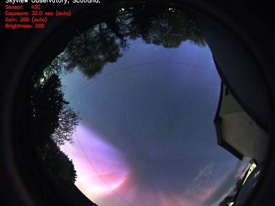 AllSky Camera Aurora Image - 10th May, 2024 : Noctilucent Clouds