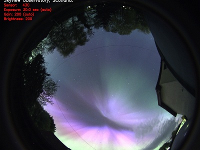 AllSky Camera Aurora Image - 10th May, 2024 : Noctilucent Clouds