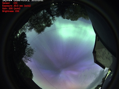 AllSky Camera Aurora Image - 10th May, 2024 : Noctilucent Clouds