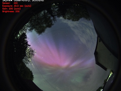 AllSky Camera Aurora Image - 10th May, 2024 : Noctilucent Clouds