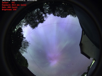 AllSky Camera Aurora Image - 10th May, 2024 : Noctilucent Clouds