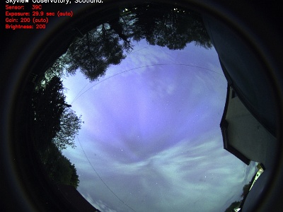 AllSky Camera Aurora Image - 10th May, 2024 : Noctilucent Clouds