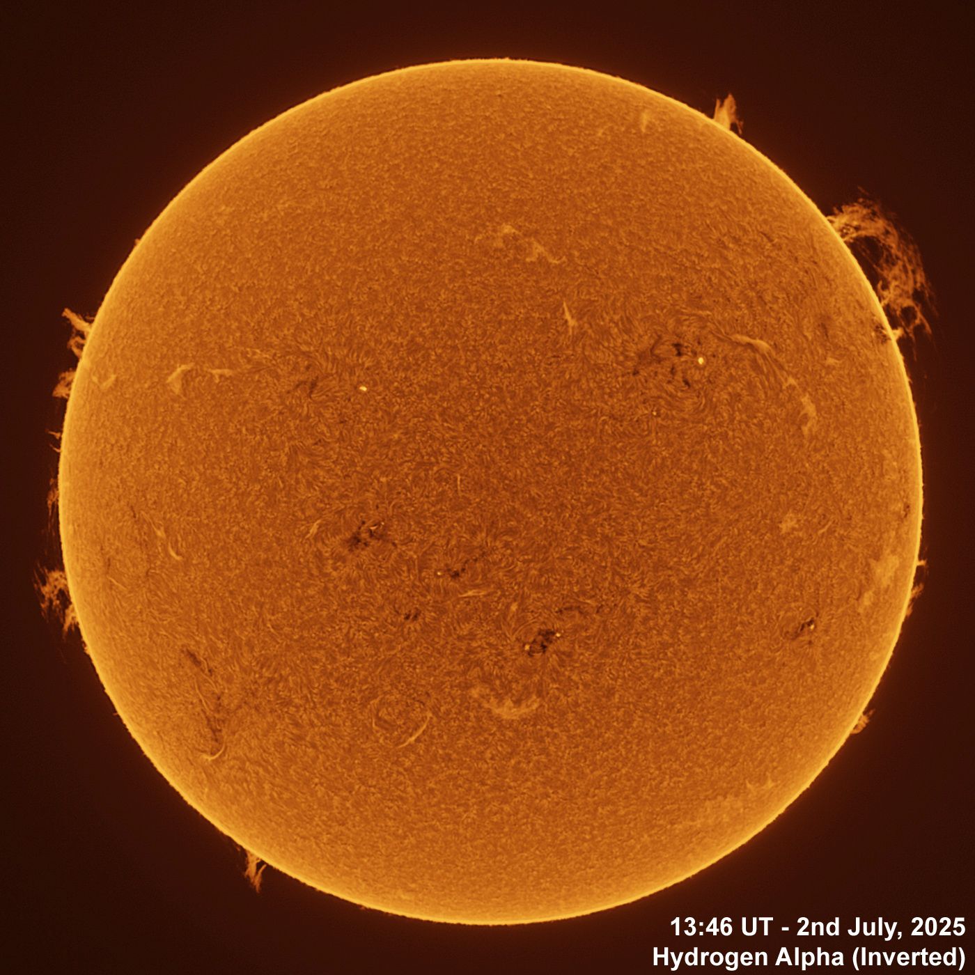 BT_20250702_1346UT Ha Inverted 2nd July, 2025
