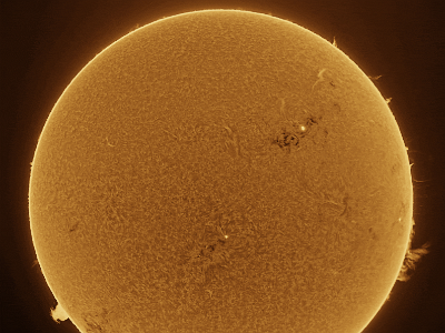 Solar animation - Ha and White Light, 13th September, 2024 : Solar