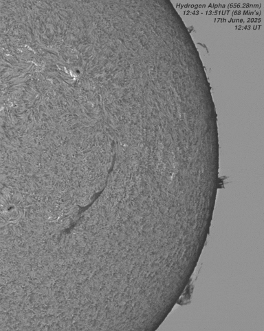 17th June 2025 - Western Limb 720px 17th June, 2025