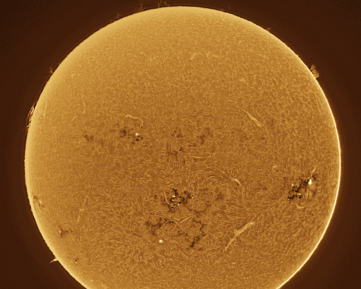 2024-07-14 Solar animation - Ha and White Light, 14th July, 2024