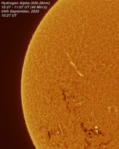 24th September 2025 Plasma Eruption - 24th September, 2025