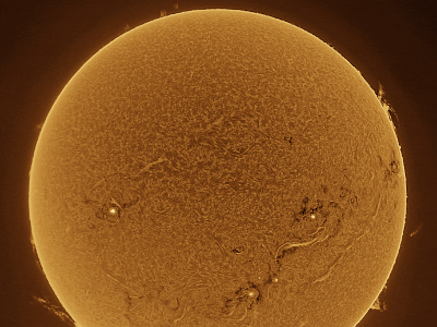 Solar animation - Ha and White Light, 8th September, 2024 : Solar