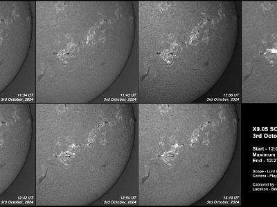 X9.05 Solar Flare AR3842 - 3rd October 2020 : Solar