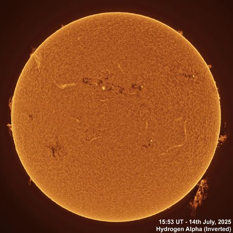 BT_20250714_1553UT Ha Inverted Plasma Eruption - 14th July, 2025