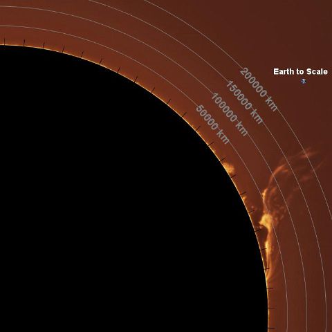 BT_20260424-0848UT Ha (Annotated) 24th April, 2026 - Sun in Ha