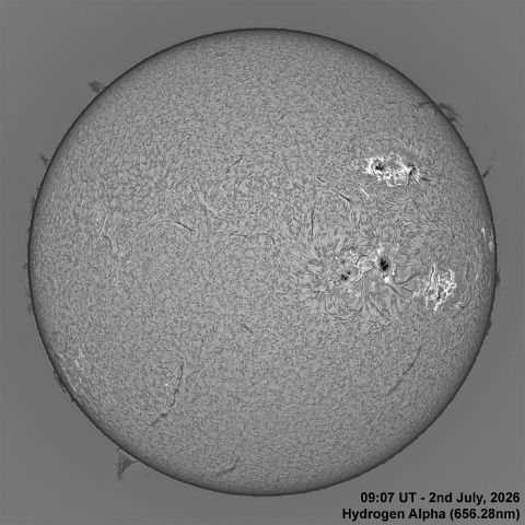 BT_20260702-0907UT Ha (Normal) 2nd July 2026 - Ha (656.28nm)