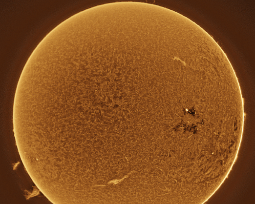 Sun - 2024-07-04 Solar animation - Ha and White Light, 4th July, 2024